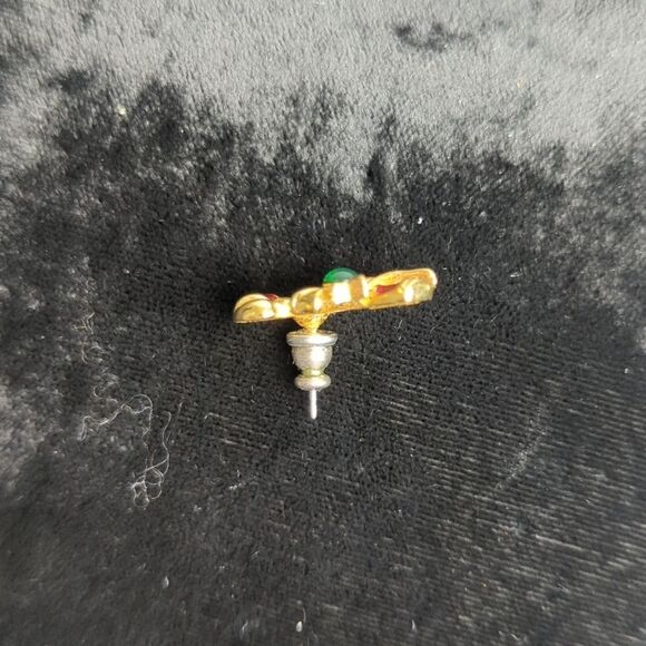 Vintage 80s Avon Candy Cane Post Earrings - Picture 5 of 5